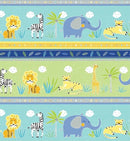 Sweet Safari Border Stripe - Multi
