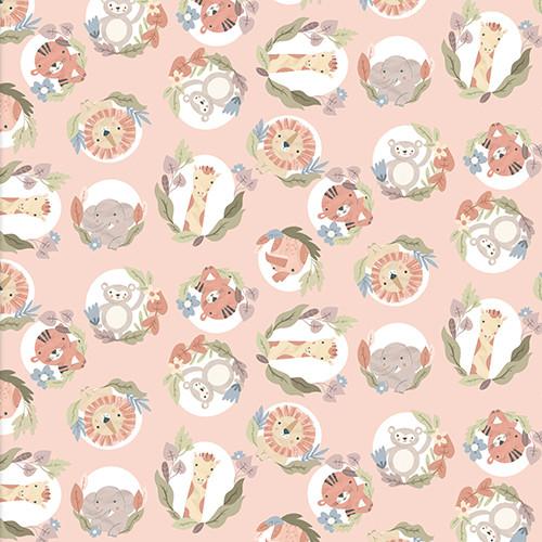Sweet Savanna Animal Smiles - Coral