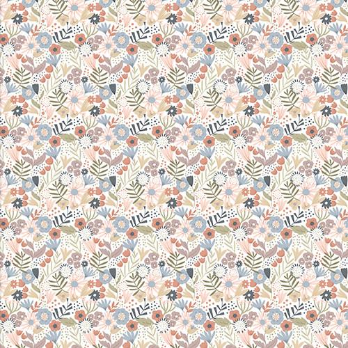 Sweet Savanna Prairie Floral - White