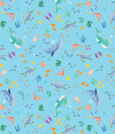 Swim With Me Ocean Life - Turquoise