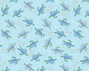 Swim With Me Sea Turtles - Light Blue