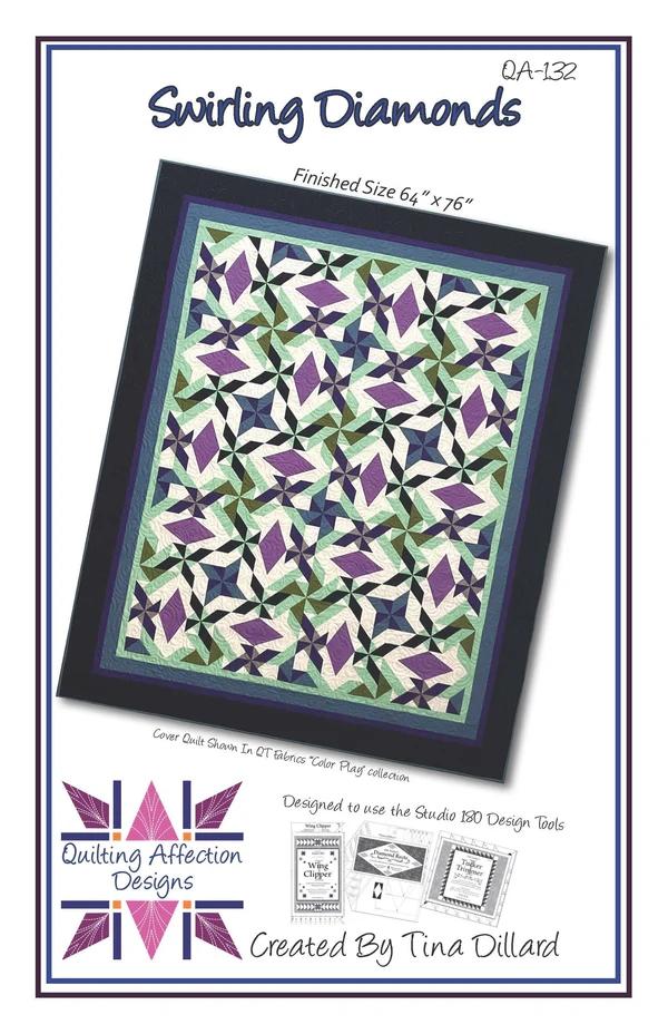 Swirling Diamonds Pattern 64" x  76"