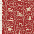 TILDA Merry Little Christmas Paperscenes - Burgundy