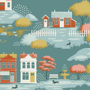 TILDA Village Life Blenders Village - Teal