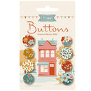 TILDA Village Life Buttons - Autumn 4 pcs