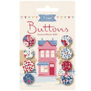 TILDA Village Life Buttons - Winter 4 pcs