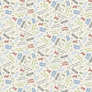 Tee Time Words - Light Cream