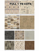 Tim Holtz Palette Neutral 1 yd cut bundle - 10 pcs
