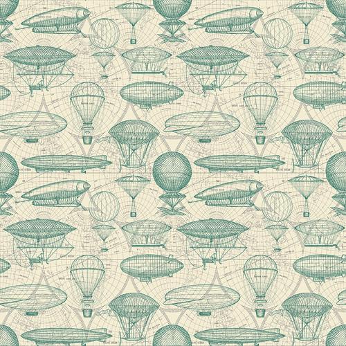 Time Travel Airship Blueprint - Ivory