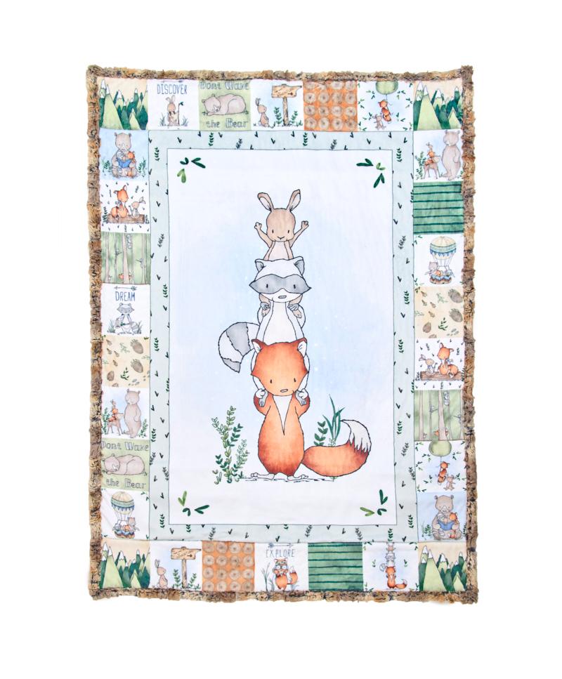 Tiny Tails Cuddle Kit Timber Grove 29" x 41"