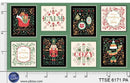 Tis The Season 24" Cozy & Calm Block Panel - Green