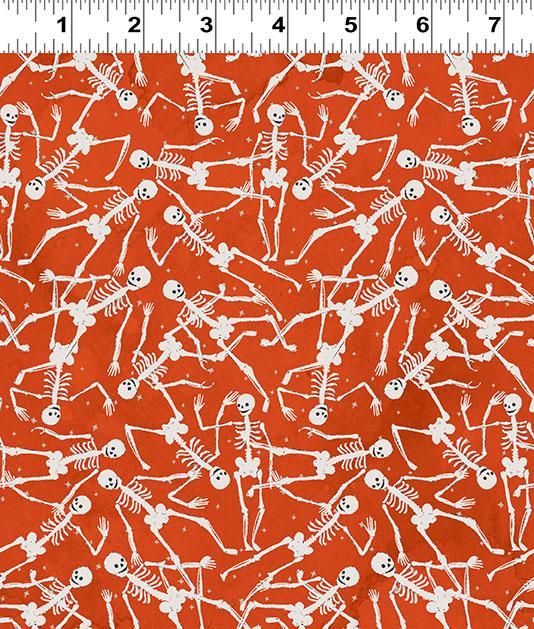 Toil & Trouble Glow in the Dark Skeletons - Dark Orange