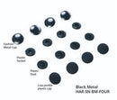 Tool- Free Snaps Black Metal - Set of 4