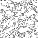 Totally Roarsome Flannel Keepsake Patch - White