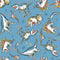 Totally Roarsome Flannel Roarsome Dinos - Blue