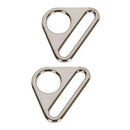 Triangle Ring 1" Set of Two - Nickel