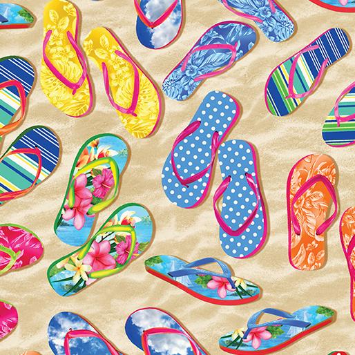 Tropical Escape Sandy Flip Flop - Sand