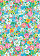 Tropical Splash Floral Paradise - Light Blue