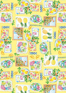 Tropical Splash Tropical Stamps - Yellow