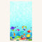 Under the Sea Sea Floor Single Border - Light Blue