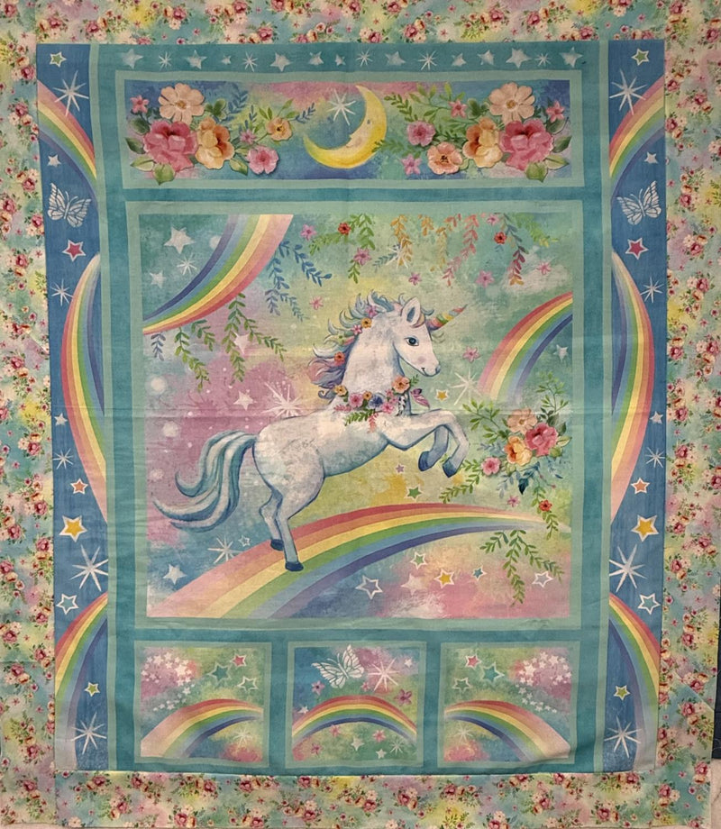 Unicorn Floral Quilt Kit