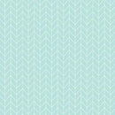 Vintage Flora - Chevron - Aqua