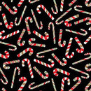Vintage Holidays Candy Canes Black