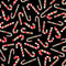 Vintage Holidays Candy Canes Black