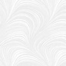 Wave Texture 108" Flannel - White