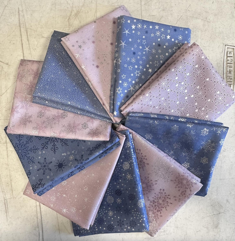 We Love Christmas - FQ Bundle - Pink & Blue Colorways