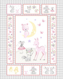 Wee Ones Baby Animals 36" Panel - White