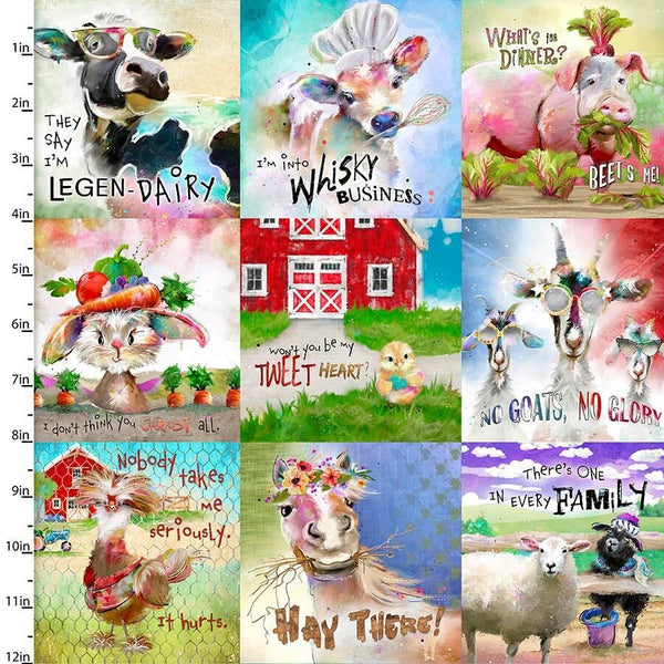 Welcome Funny Farm Animal Patch - Multi