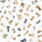 Whiskers & Paws Tossed Dogs - White