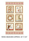 White Christmas 24" Block Panel - Cream/Multi