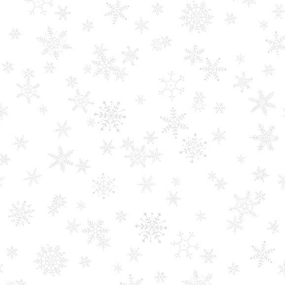 Whiteout Snowflakes - White
