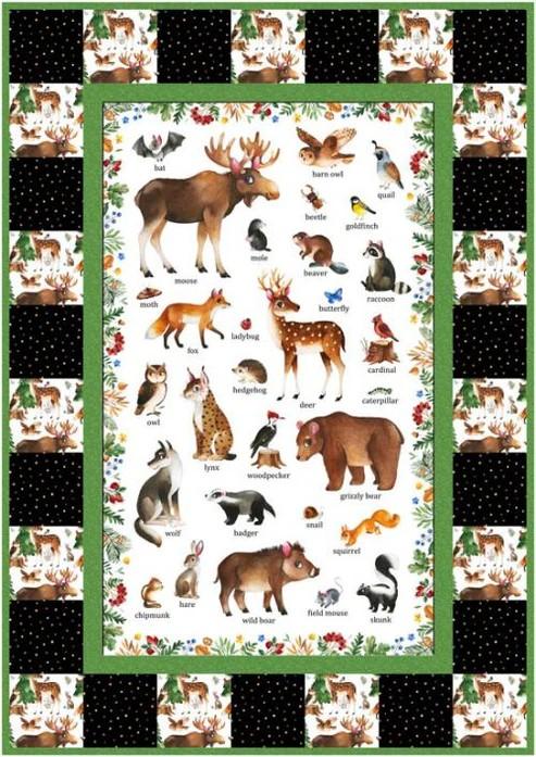 Who Lives in the Woods Quilt Kit