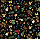 Who Lives in the Woods Tossed Plants - Black