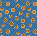 Wildflower Honey Sunflower & Plaid - Blue