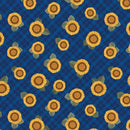Wildflower Honey Sunflower & Plaid - Royal