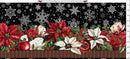 Winter Enchantment Border Stripe - Black