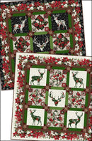 Winter Enchantment Deer Quilt Kit Black Version