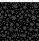 Winter Enchantment Snowflakes - Black