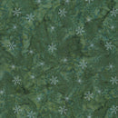 Winter Solstice - Small Snowflakes Green