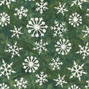 Winter Solstice - Snowflakes  Green