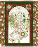 Winter Solstice II 36" Panel - White/Gold