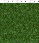 Winter Solstice II Snow Swirl - Dark Green