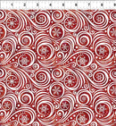 Winter Solstice II Snow Swirl - Red/White