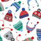 Winter Wonder Comfort Flannel Cozy Hats - White