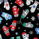 Winter Wonder Comfort Flannel Cozy Mittens - Black