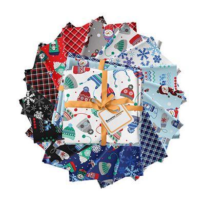 Winter Wonder Comfort Flannel Fat Quarter Bundle - 16 pcs